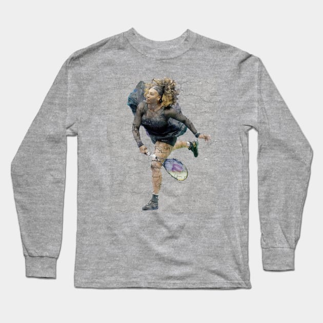 Serena Williams Vintage Long Sleeve T-Shirt by 404pageNotfound